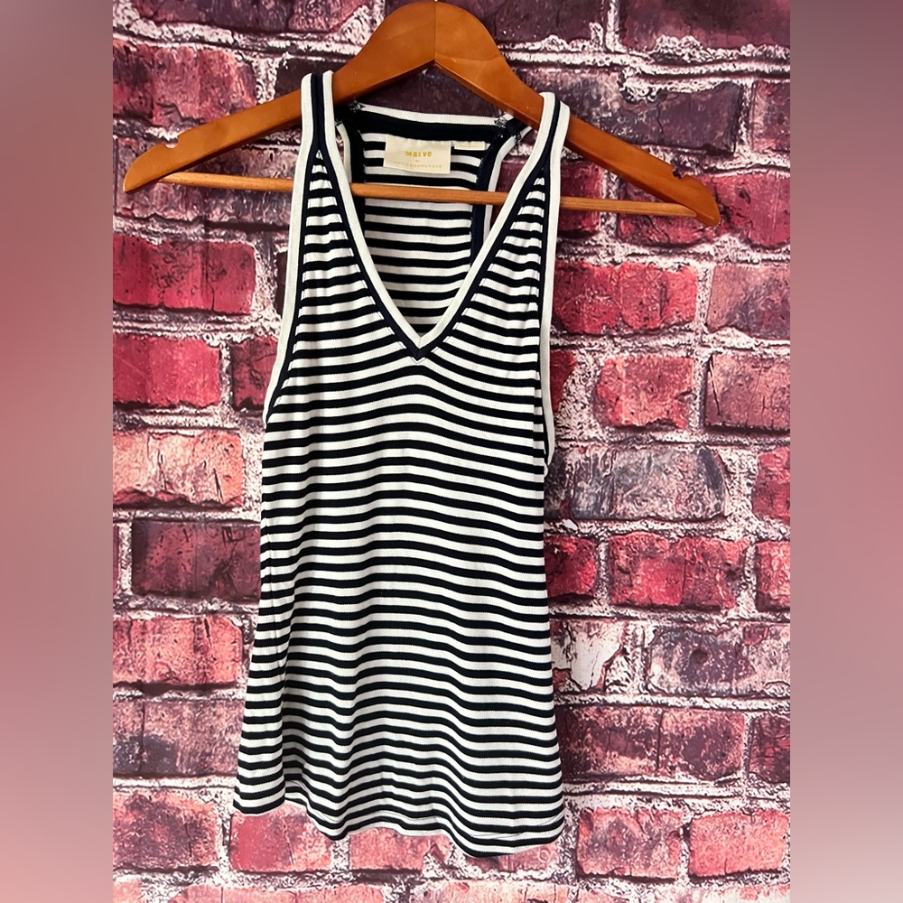Maeve by Anthropologie striped racerback tank top